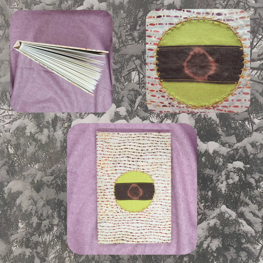 Pistachio Moongate Journal-Mixed Media